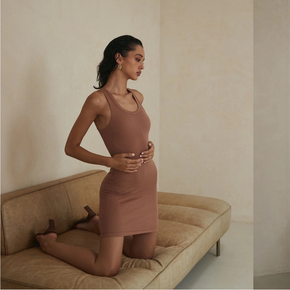 New CLYQUE THE LABEL Jenna Midi Dress